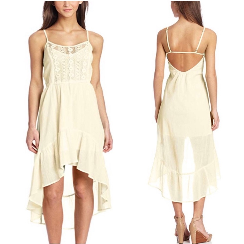 EUC Element 100% Cotton Gauze Ho-Lo Sundress in Ivory Size Small